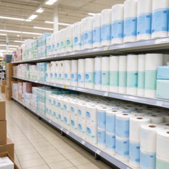 joyplus paper for supermarket retail ready tissue packs oem private label custom packaging branding