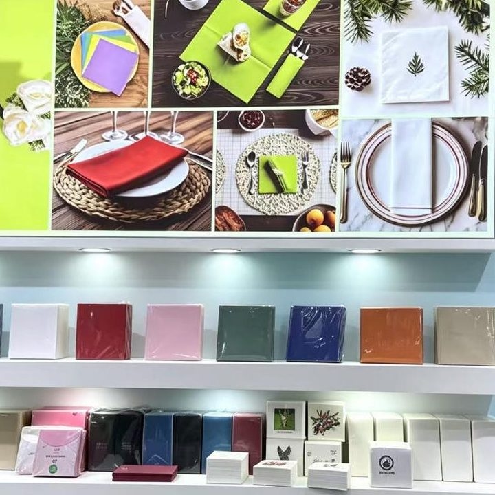 paper napkin exhibition display