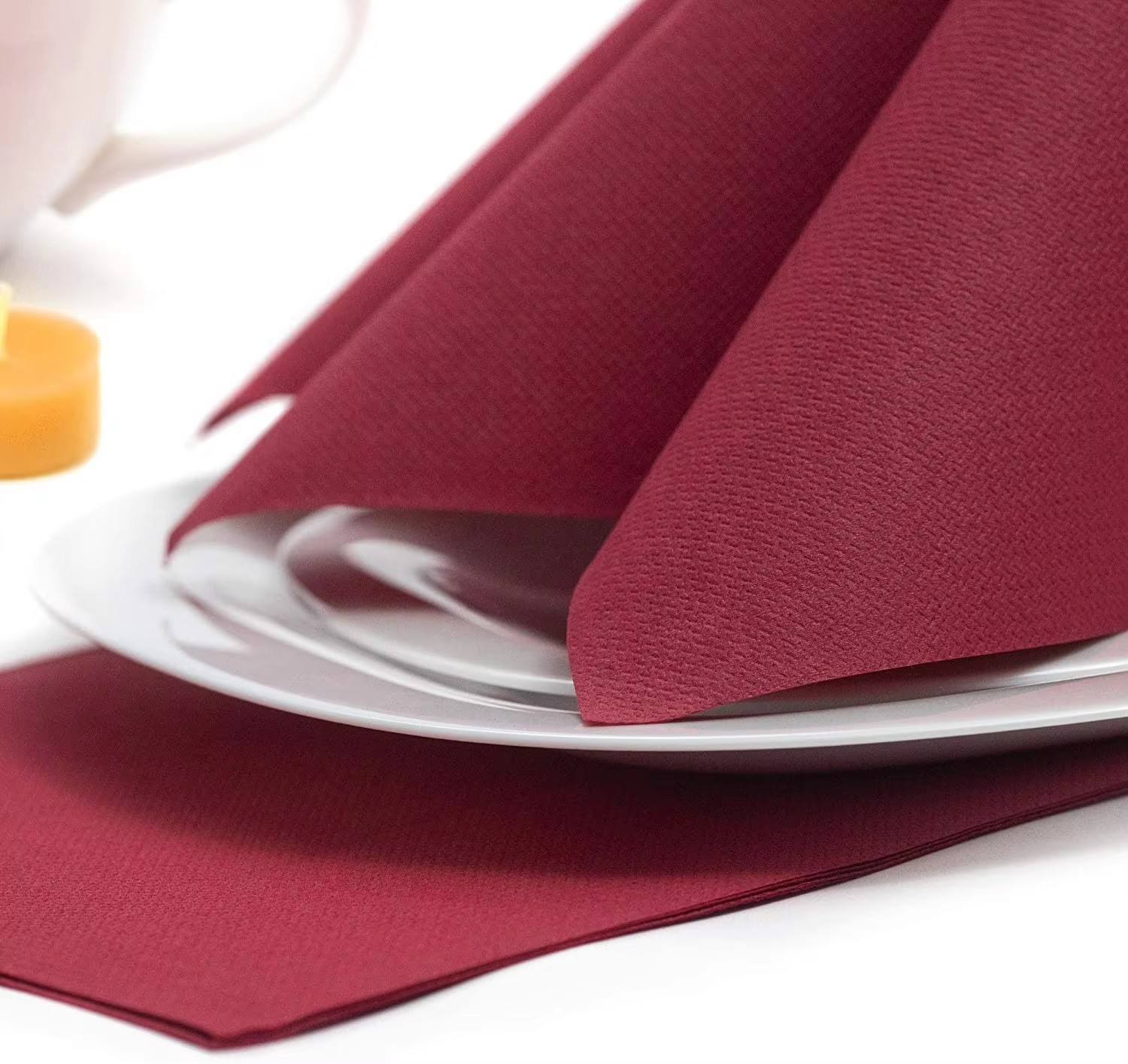 dinner napkin 40x40cm 1 4fold red dinner napkin 40x40cm 1 4fold red