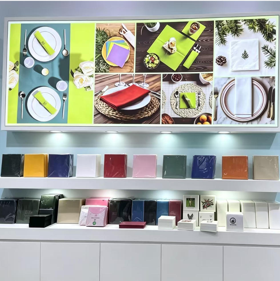 paper napkin exhibition display paper napkin exhibition display